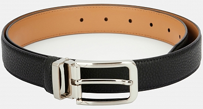 151323P-20489-01 Ремень женский натур.кожа 1300x30x2,черный