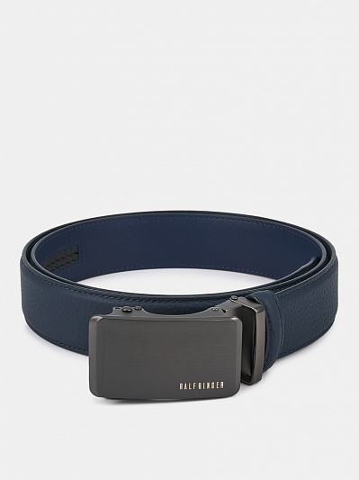 150413P-22269-04 Ремень мужской Ralf Ringer,нат ур.кожа,125х3,5см,синий