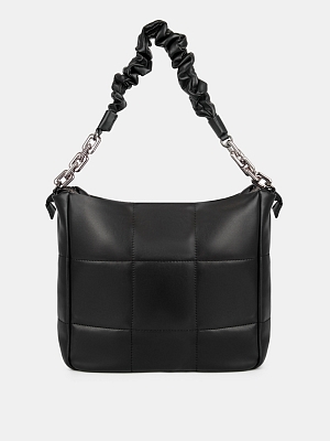 Сумка женская, черная,10x31x30