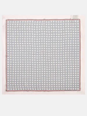 170312P-17466-08/06_Н Палантин женский,100%полиэстер ,70*70, серый/розовый