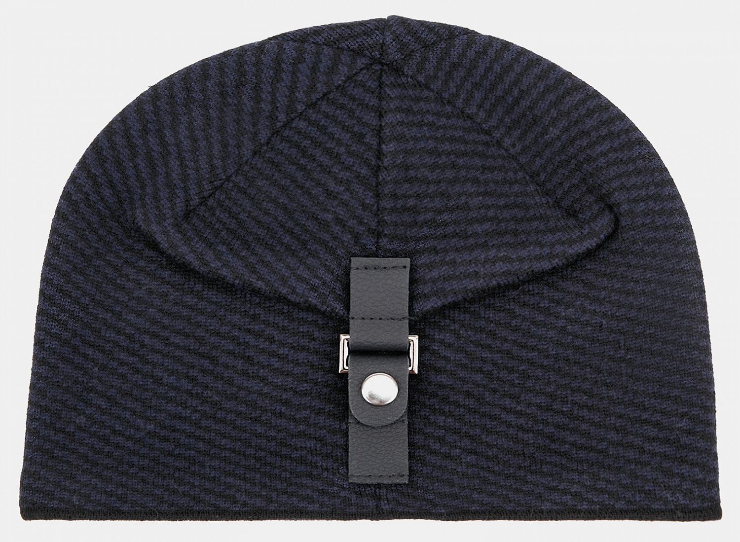 110423P-18715-04_Н Шапка мужская,90%вискоза ,10%кашемир,син/черная