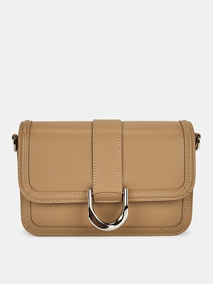 Сумка женская из натуральной кожи, коричневая, 7*15*27