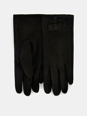 LB-PH-94-RF-black-M_Н Перчатки женские трикотаж подкладка р.M черные