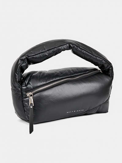 338108/03-01RF Сумка женская,полиэстер ,12x30x8,черная