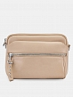  Сумка поясная женская, бежевая