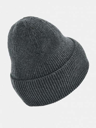  Шапка женская с шерстью, серая