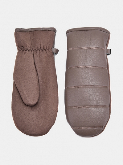 RMF6-10 Рукавицы женские RALF RINGER искусственная кожа,р.7темн.беж