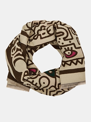 АУГШ110200 Палантин женск.Ralf Ringer55%п олиэстер,45%вискоза,65*180,беж