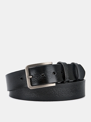 150413P-22169-01 Ремень мужской Ralf Ringer,нат ур.кожа,125х3,4см,черный