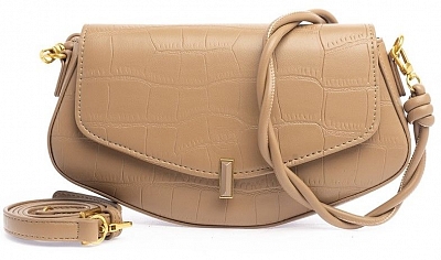 38123/33 Сумка жен.,иск.кожа BAGGINI  28*17*5 темно-бежевая