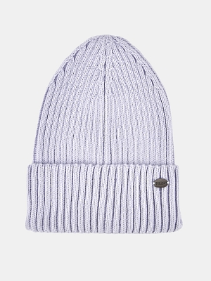 LB-BR55027-lilac_Н Шапка женская Labbra 50%шерсть 50%акрил  р.57 лиловая