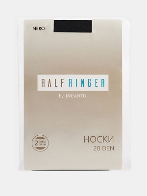 RALFCZ-N Эластичные носки с лайкр(2пар) 82%полиамид,18%эластан черные