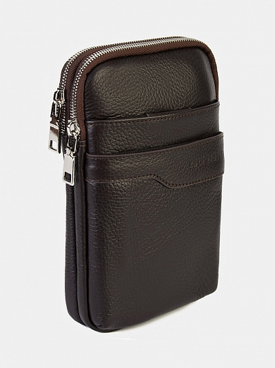 Сумка мужская из натуральной кожи, 14*21*4