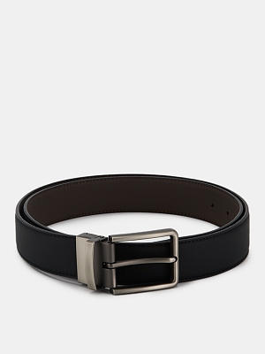 АУГР098300 Ремень мужской Ralf Ringer,нат ур.кожа,130х3,4,черн-коричн