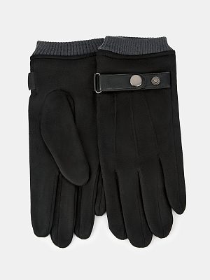 142422P-13544-01_Н Перчатки мужские Ralf Ringer, 100%полиэст,без размерн.черные