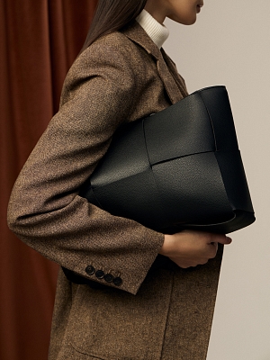 АУГС339400 Сумка женская исккуств.кожа ,330х110х220,черная