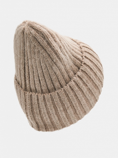 Шапка женская с ангорой 60%, бежевая