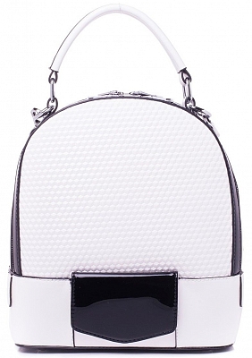 12029/30 Рюкзак жен.,иск.кожа24*28*110 BAGGINI белый