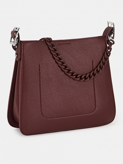 Сумка женская, бордовая, 26x10x23