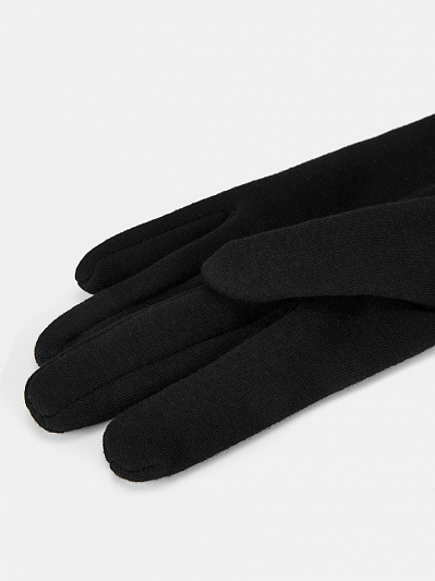 LB-PH-89-RF-black-M_Н Перчатки женские трикотаж подкладка р.M черные