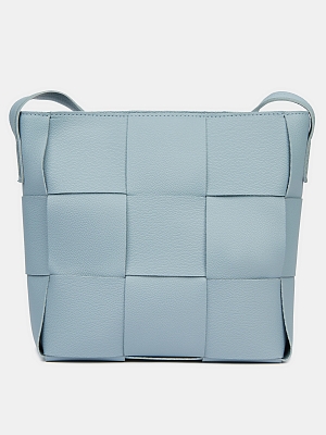 АУГС241900 Сумка женская иск.кожа двухсто ронний 300х240х80 голубая