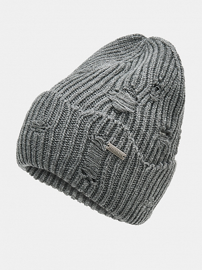 АУГЧ092500_Н Шапка женская Ralf Ringer 50% шерсть,50%акрил,серая