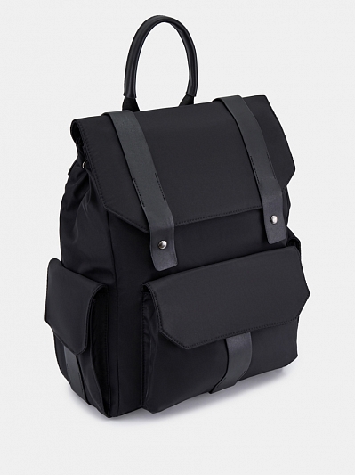 RR-41-231-31-4 Рюкзак мужской,нейлон 80%, экокожа 20%,300x390x120,черный