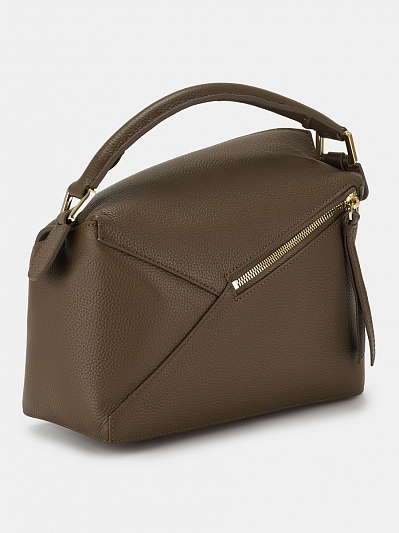 АУГС338300 Сумка женская Ralf Ringer нату р.кожа,250х130х80,сер-коричн