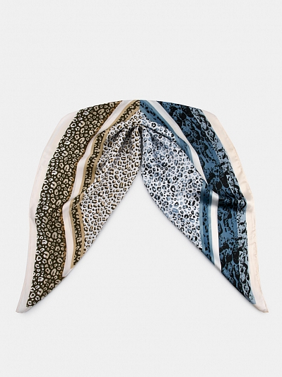 170313P-23950-08/12 Палантин женский Ralf Ringer 100%полиэстер,70х70,сер/бежевы