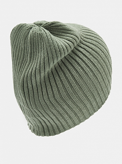 Шапка женская с ангорой, зелёная