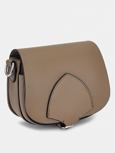 18050-1/31 Сумка жен.,иск.кожа BAGGINI 18*13*8 темно-бежевая