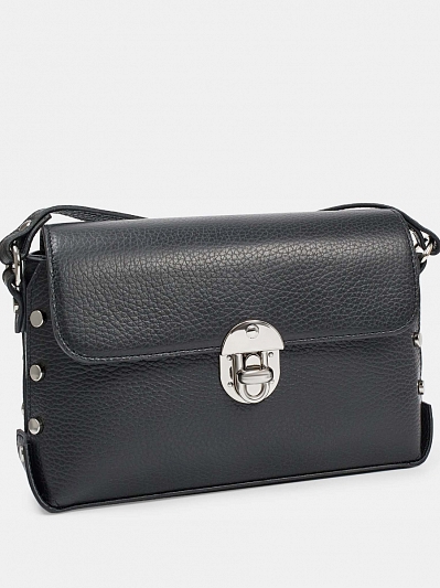 АУГС260900 Сумка женская натур. кожа 230*160*70  черная