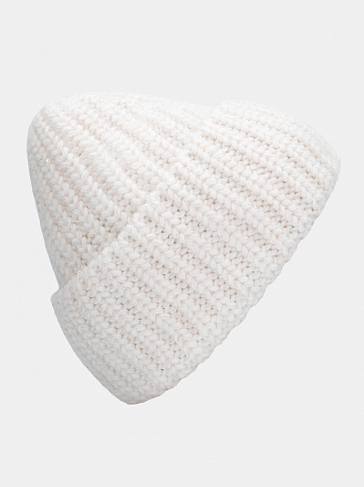 Шапка женская с ангорой, белая