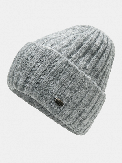 Шапка женская с шерстью 50%, серая