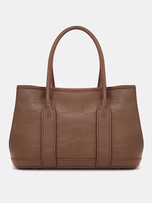 38113/33 Сумка женская,иск.кожа BAGGINI 30*20*14 темно-бежевая