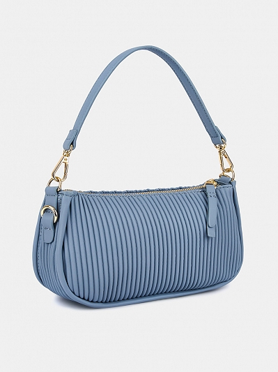 R27447-1/42 Сумка женская, иск.кожа , ,230*70*140,серо-голубая