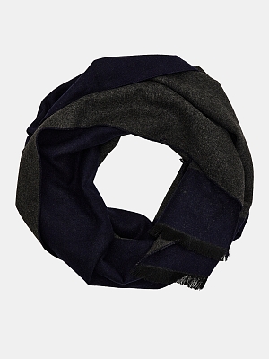 АУГШ112700 Шарф мужск.Ralf Ringer65%в искоза,35%полиэстер,30*180,син