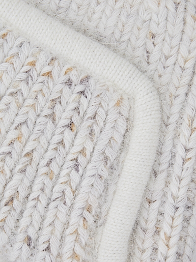  Шапка ушанка женская, бежевая