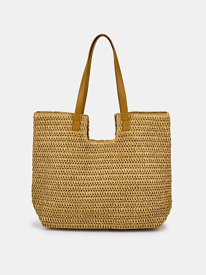 RR-112-048-69-4 Сумка женская,100%целлюлоза 350x150x280,бежевая