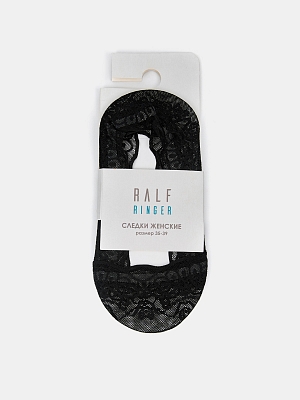 АУОН069700 Следки женские полиамидные,сил икон на пятке,р.35-39,черные