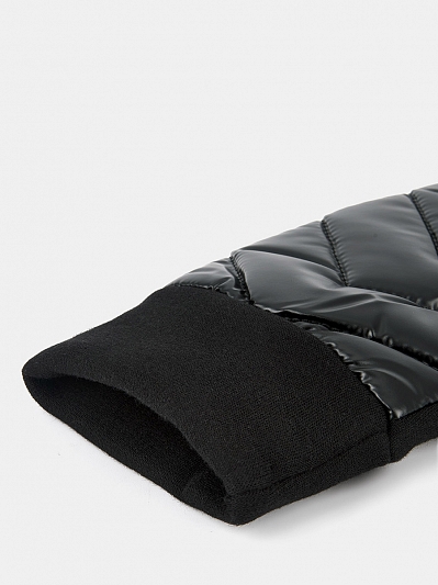 LB-CP-51-RF-black Рукавицы женские,текстиль/трик отаж,р.M,черные