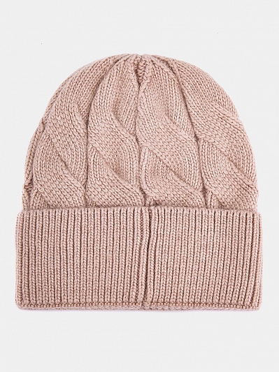 SUFFOLK03-P-12_Н Шапка женская,60%нейлон,30%вис коза,10%ангора,бежевая