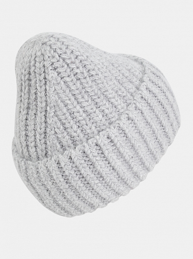 Шапка женская с ангорой, серая