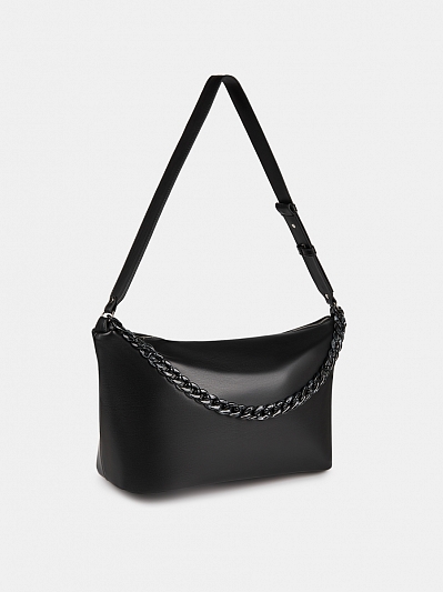 АУГС339600 Сумка женская  искусств.кожа ,460х150х250,черная