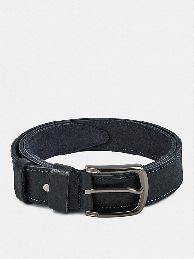 АУГР091600 Ремень мужской натур.кожа, 120-125см,синий