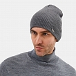 WMT-220-48-PAP-08_Н Шапка мужская 70%шерсть,30% акрил,б/разм,серая