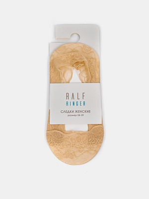 АУОН069800 Следки женские полиамидные,сил икон на пятке,р.35-39,бежевые