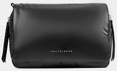 318102/31-01RF-new Сумка женская, полиэстер/иск.к кожа,22x30x5,черная