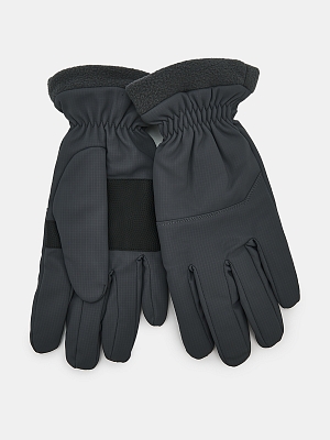 АУГП112800_Н Перчатки мужские Ralf Ringer, 100%полиэстер,один размер,сер