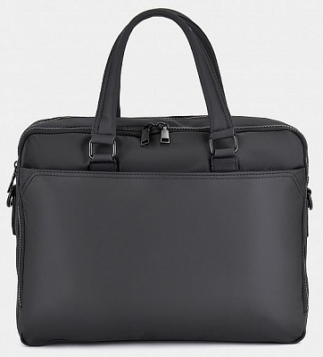 RR-111-208-41-4 Сумка мужская, нейлон 90%/экок ожа10%,400x110x310,черная